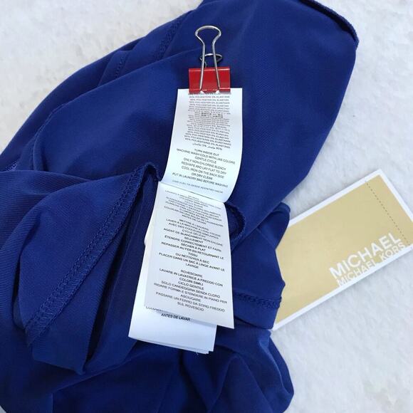 Michael Kors NWT Royal Blue Sleeveless Blouse Women XL - Picture 11 of 11